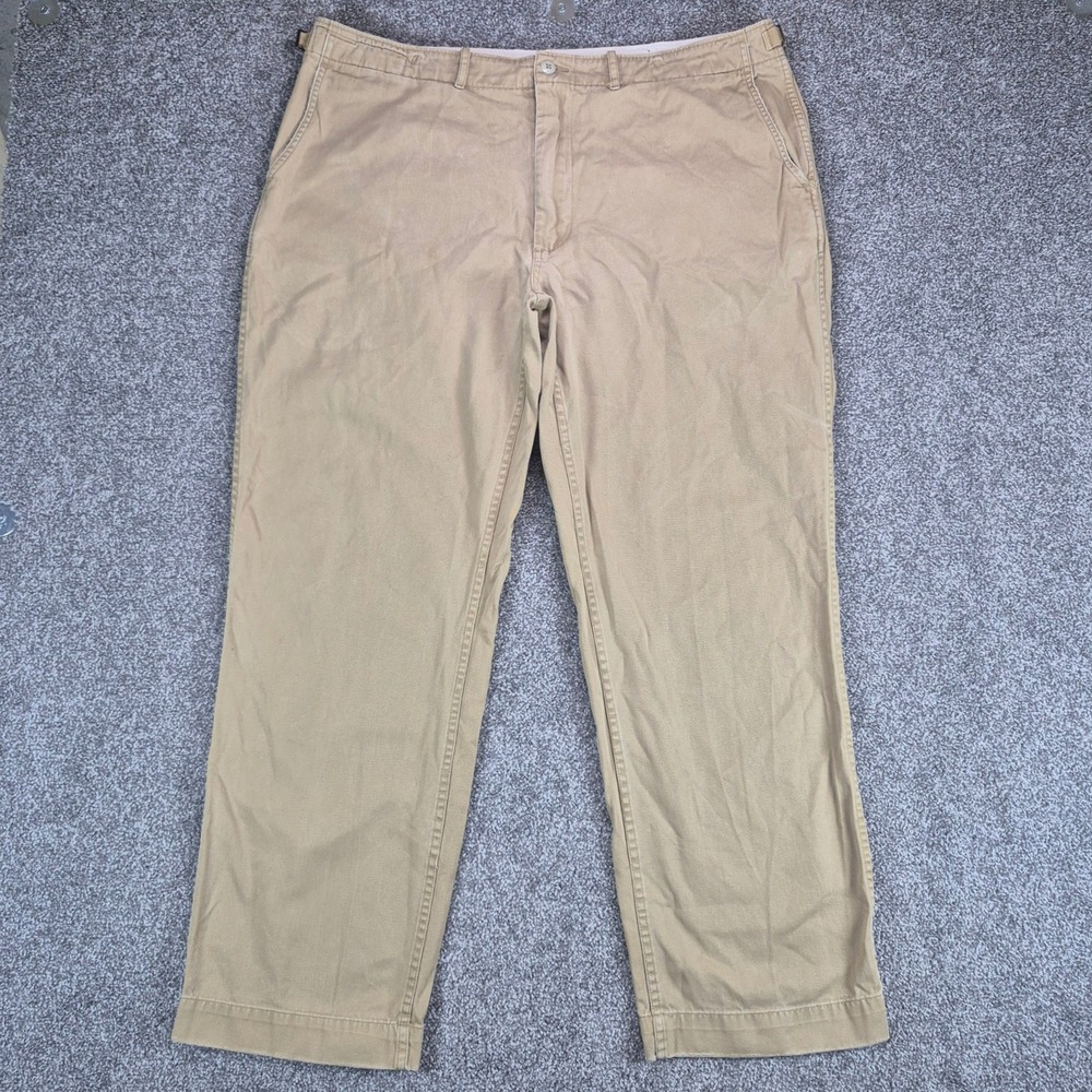 Polo Ralph Lauren Standard Issue Military Chino Pants Mens 38x32 Khaki Vintage